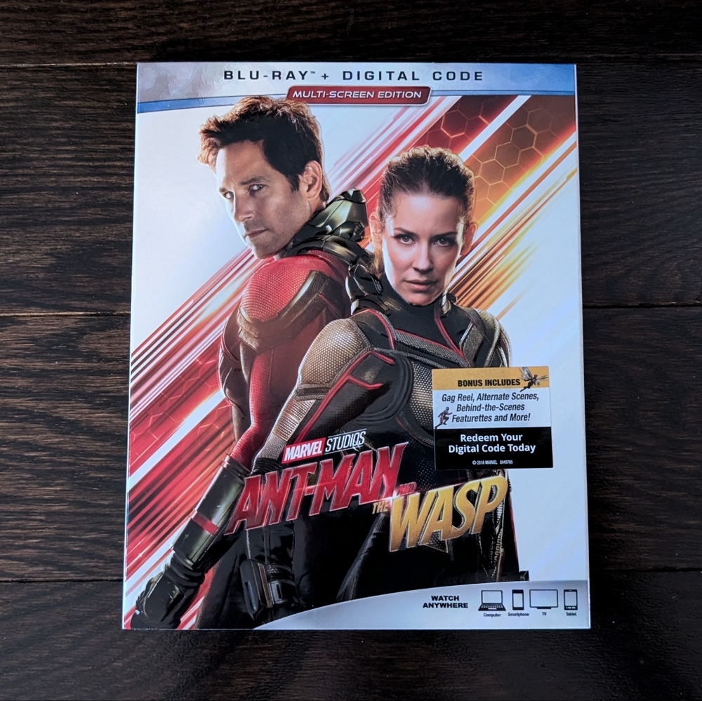 LIKE NEW Ant Man & The Wasp Blu-Ray movie, Marvel